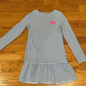 Vineyard Vines Blue and White Striped Kids Dress